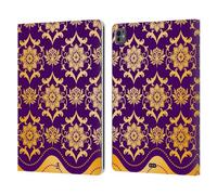 Head Case Designs Purple Modern Baroque Leather Wallet Case Compatible With Apple iPad Pro 13 M4 2024