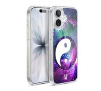 Head Case Designs Purple Nebula Yin And Yang Collection Gel Case [Military Grade Protection] Compatible with Apple iPhone 17 and Compatible with MagSafe