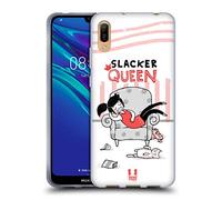 Head Case Designs Queen Lazy Doodles Soft Gel Case Compatible for Huawei Y6 Pro (2019)