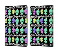 Head Case Designs Queen Pattern Aliens Leather Wallet Case Compatible With Apple iPad Pro 13 M4 2024
