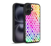 Head Case Designs Rainbow Snake Mad Prints Gel Armour Case [Military Grade Protection] Compatible With Apple iPhone 16