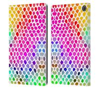 Head Case Designs Rainbow Snake Mad Prints Leather Wallet Case Compatible With Amazon Fire Max 11 2023