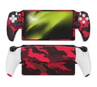 Head Case Designs Red Camo Camouflage Vinyl Sticker Skin Decal Cover Compatible With Sony PS5 PlayStation PS Portal