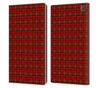 Head Case Designs Red Green Plaid - Pattern Collection Leather Wallet Case Compatible With Amazon Fire Max 11 2023