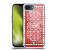 Head Case Designs Red Playing Card Tabletop Games Gel Case [Military Grade Protection] Compatible with Apple iPhone 16e and Compatible with MagSafe