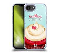 Head Case Designs Red Velvet Cupcake Happiness Gel Case [Military Grade Protection] Compatible with Apple iPhone 16e and Compatible with MagSafe