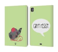 Head Case Designs Resistance Wilbur The Cat Leather Wallet Case Compatible With Apple iPad Pro 13 M4 2024