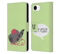 Head Case Designs Resistance Wilbur The Cat Leather Wallet Case Compatible With Apple iPhone 16e