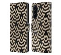 Head Case Designs Rhombic Textured Art Deco Patterns Leather Wallet Case Compatible With Samsung Galaxy A36 5G