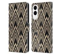 Head Case Designs Rhombic Textured Art Deco Patterns Leather Wallet Case Compatible With Samsung Galaxy S25 Edge