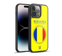 Head Case Designs Romania Romanian României Flag Flag Patches Set 2 Gel Armour Case [Military Grade Protection] Compatible With Apple iPhone 14 Pro Max