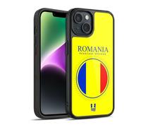 Head Case Designs Romania Romanian României Flag Flag Patches Set 2 Gel Armour Case [Military Grade Protection] Compatible With Apple iPhone 14