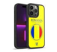 Head Case Designs Romania Romanian României Flag Flag Patches Set 2 Gel Armour Case [Military Grade Protection] Compatible With Apple iPhone 14 Pro