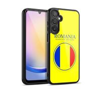 Head Case Designs Romania Romanian României Flag Flag Patches Set 2 Gel Armour Case [Military Grade Protection] Compatible With Samsung Galaxy A25 5G