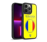 Head Case Designs Romania Romanian României Flag Flag Patches Set 2 Gel Armour Case [Military Grade Protection] Compatible With Apple iPhone 13 Pro