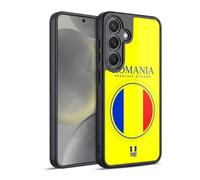 Head Case Designs Romania Romanian României Flag Flag Patches Set 2 Gel Armour Case [Military Grade Protection] Compatible With Samsung Galaxy S24 5G