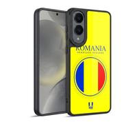 Head Case Designs Romania Romanian României Flag Flag Patches Set 2 Gel Armour Case [Military Grade Protection] Compatible With Samsung Galaxy S25 Edge