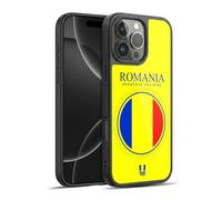Head Case Designs Romania Romanian României Flag Flag Patches Set 2 Gel Armour Case [Military Grade Protection] Compatible With Apple iPhone 16 Pro Max