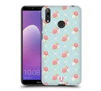 Head Case Designs Rose Wallpaper French Country Patterns Hard Back Case for Huawei Y7 (2019)