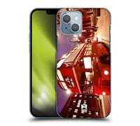 Head Case Designs Routemaster Double-Decker Red Bus London Transport Best Of Places Set 2 Hard Back Case Compatible With Apple iPhone 14