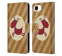 Head Case Designs Rudolph Christmas Classics Leather Wallet Case Compatible With Apple iPhone 16e