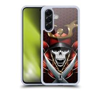 Head Case Designs Samurai Skull Warriors Gel Case [Military Grade Protection] Compatible With Samsung Galaxy A56 5G