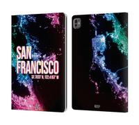 Head Case Designs San Francisco City Lights Leather Wallet Case Compatible With Apple iPad Pro 13 M4 2024