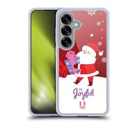 Head Case Designs Santa Christmas Tidings Gel Case [Military Grade Protection] Compatible with Samsung Galaxy S25 and Compatible with MagSafe