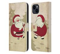 Head Case Designs Santa Claus Christmas Classics Leather Wallet Case Compatible With Apple iPhone 15 Plus