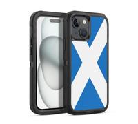 Head Case Designs Scotland Scottish Alba Saltire Football Country Flags Ultra-Armoured Shockproof Case [Military Grade Protection] Compatible With Apple iPhone 15