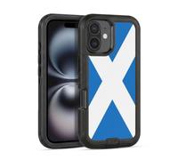 Head Case Designs Scotland Scottish Alba Saltire Football Country Flags Ultra-Armoured Shockproof Case [Military Grade Protection] Compatible With Apple iPhone 16