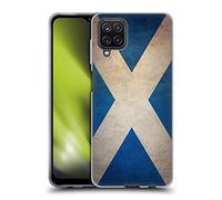 Head Case Designs Scotland Scottish h-Alba Grunge Country Flags Gel Case [Military Grade Protection] Compatible With Samsung Galaxy A12 (2020)