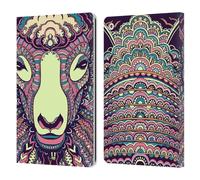 Head Case Designs Sheep Aztec Animal Faces 2 Leather Wallet Case Compatible With Apple iPad 10.2 2019/2020/2021