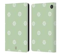 Head Case Designs Simple Print French Country Patterns Leather Wallet Case Compatible With Amazon Fire 7 2022