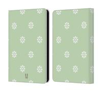 Head Case Designs Simple Print French Country Patterns Leather Wallet Case Compatible With Amazon Kindle 11th Gen (2024)
