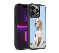 Head Case Designs Sitting Beagle Puppy Popular Dog Breeds Gel Armour Case [Military Grade Protection] Compatible With Apple iPhone 14 Pro