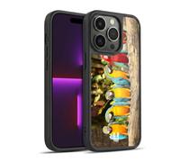Head Case Designs Sitting Macaw Parrot Pairs Iconic Fauna Gel Armour Case [Military Grade Protection] Compatible With Apple iPhone 14 Pro