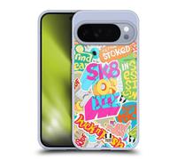 Head Case Designs Skate Or Die Sticker Happy - New Gel Case [Military Grade Protection] Compatible with Google Pixel 10 Pro XL and Compatible with MagSafe