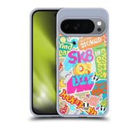 Head Case Designs Skate Or Die Sticker Happy - New Gel Case [Military Grade Protection] Compatible with Google Pixel 10 and Compatible with MagSafe