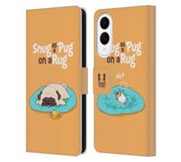 Head Case Designs Snug Piper The Pug Leather Wallet Case Compatible With Samsung Galaxy S25 Edge