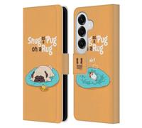 Head Case Designs Snug Piper The Pug Leather Wallet Case Compatible With Samsung Galaxy S26