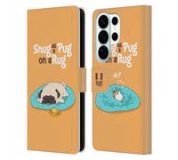 Head Case Designs Snug Piper The Pug Leather Wallet Case Compatible With Samsung Galaxy S26 Ultra