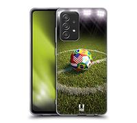 Head Case Designs Soccer Ball On A Football Field Football Snapshots Gel Case [Military Grade Protection] Compatible With Galaxy A52 / A52s / 5G (2021)
