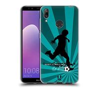 Head Case Designs Soccer Extreme Sports Soft Gel Case Compatible for Huawei Y7 (2019)