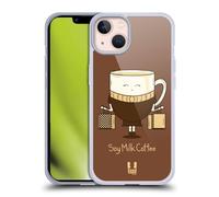 Head Case Designs Soy Milk Coffee Coffee Personalities Gel Case [Military Grade Protection] Compatible with Apple iPhone 16e and Compatible with MagSafe