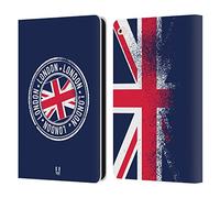 Head Case Designs Stamp London Best Leather Wallet Case Compatible With Apple iPad Air 2 (2014)