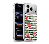 Head Case Designs Stripes Tropical Prints Gel Case [Military Grade Protection] Compatible with Apple iPhone 17 Pro Max and Compatible with MagSafe