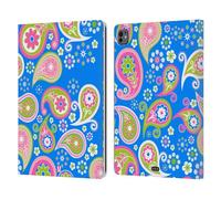 Head Case Designs Sublime Delusion Colourful Paisley Leather Wallet Case Compatible With Apple iPad Pro 13 M4 2024