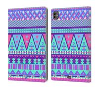 Head Case Designs Sugar-Coated Aztec Candy Tribal Leather Wallet Case Compatible With Apple iPad Pro 11 M4 2024
