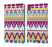 Head Case Designs Sugared Aztec Candy Tribal Leather Wallet Case Compatible With Apple iPad Pro 11 M4/M5 2024/2025